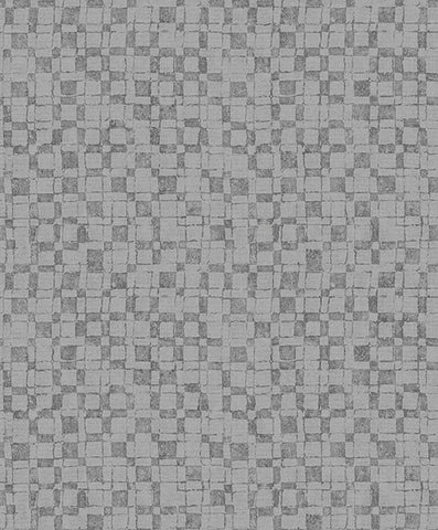 2976-86531 Sarni Silver Grid Wallpaper