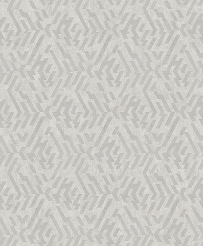 2976-86535 Kila Grey Geometric Wallpaper