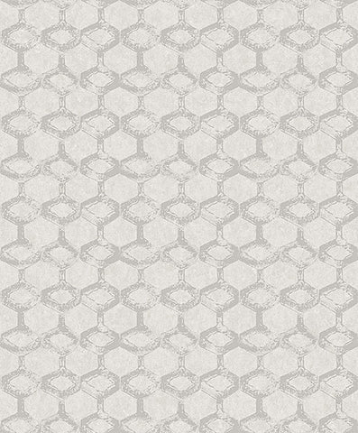 2976-86538 Besi Silver Tiled Wallpaper