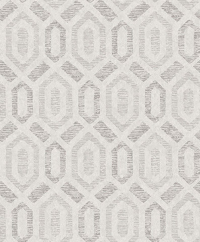 2976-86539 Latona Platinum Diamond Geometric Wallpaper