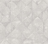 2976-86554 Demir Grey Distressed Geometric Wallpaper