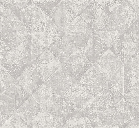 2976-86554 Demir Grey Distressed Geometric Wallpaper