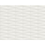 2988-70000 Gator White Geometric Stripe Wallpaper