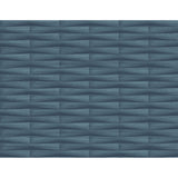 2988-70002 Gator Blue Geometric Stripe Wallpaper
