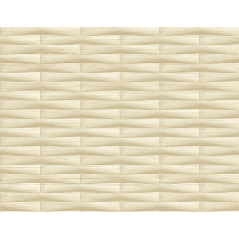 2988-70003 Gator Wheat Geometric Stripe Wallpaper