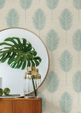 2988-70202 Bali Aqua Fern Wallpaper