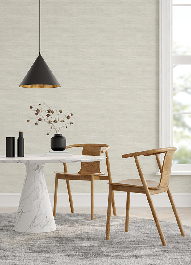 2988-70300 Rushmore White Faux Grasscloth Wallpaper