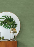 2988-70304 Rushmore Green Faux Grasscloth Wallpaper