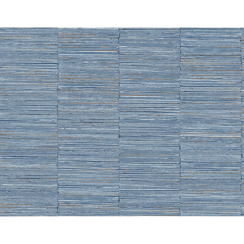 2988-70602 Jenga Blue Striped Column Wallpaper