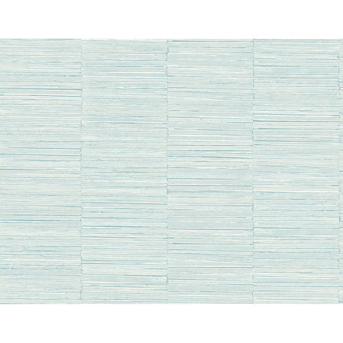 2988-70604 Jenga Aqua Striped Column Wallpaper
