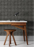 2988-70800 Thriller Black Wood Tile Wallpaper