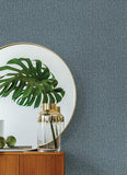 2988-70902 Snuggle Blue Woven Texture Wallpaper
