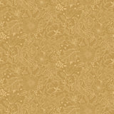  2999-13127 Wilma Yellow Floral Block Print Wallpaper