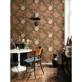 2999-14004 Camille Red Peony & Lily Wallpaper