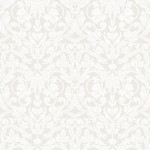 2999-14005 Rosali Cream Scroll Damask Wallpaper