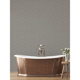 2999-14006 Rosali Grey Scroll Damask Wallpaper