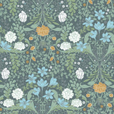  2999-24106 Froso Turquoise Garden Damask Wallpaper