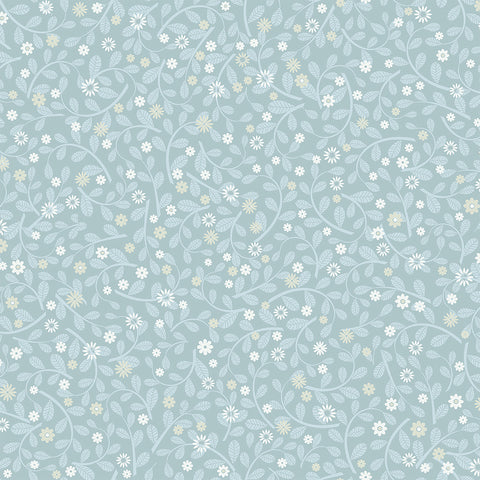  2999-24130 Hummelvik Blue Daisy Trail Wallpaper