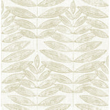 2999-25100 Akira Taupe Leaf Wallpaper