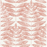  2999-25103 Akira Coral Leaf Wallpaper