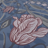 2999-33009 Large tulips flowers floral blue olive green peach Scandinavian Wallpaper rolls