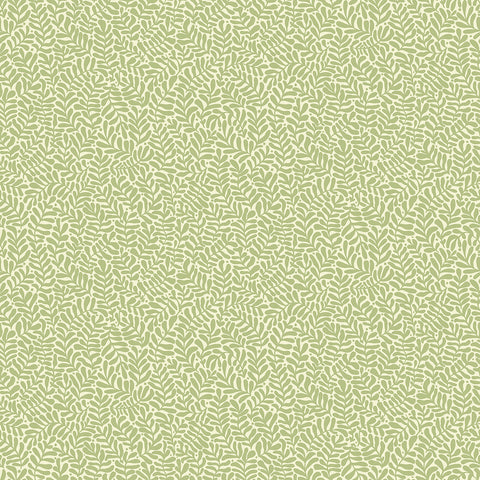  2999-55001 Anna Light Green Fern Trail Wallpaper