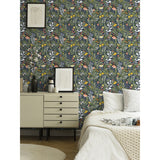 2999-55010 Brittsommar Navy Woodland Floral Wallpaper