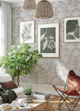 4143-34021 Bernadina Grey Rosebush Wallpaper