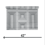 Z46027 Modern gray Silver Metallic Faux Wood Panel Imitation Textured Wallpaper 3D
