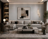30044 Plain Contemporary wallcoverings ash light gray Faux fabric Textured Wallpaper