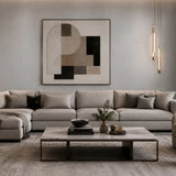 30044 Plain Contemporary wallcoverings ash light gray Faux fabric Textured Wallpaper