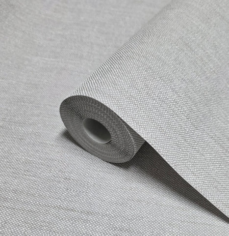 30044 Plain Contemporary wallcoverings ash light gray Faux fabric Textured Wallpaper