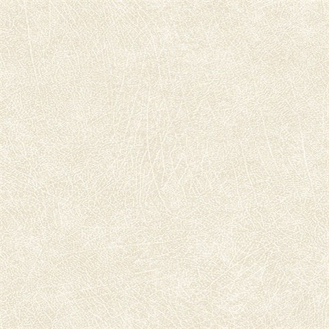 300510 Latigo Bone Faux Leather Wallpaper