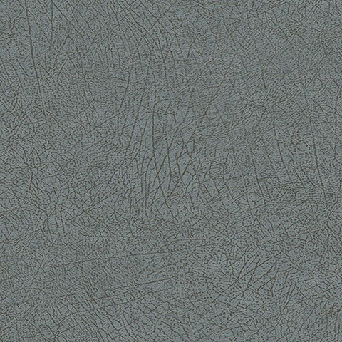 300515 Latigo Medium Blue Faux Leather Wallpaper