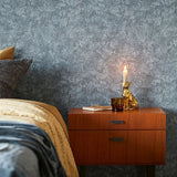 300523 Viper Light Blue Faux Textured Snakeskin Wallpaper