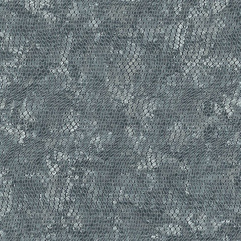 300523 Viper Light Blue Faux Textured Snakeskin Wallpaper