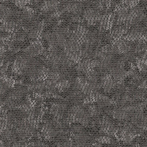 300525 Viper Black & Grey Faux Textured Snakeskin Wallpaper