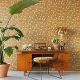 300543 Javan Honey Faux Leopard Skin Wallpaper