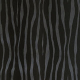 300550 Burchell Black Zebra Velvet Textured Wallpaper