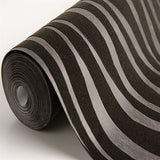 300551 Burchell Chocolate Zebra Velvet Textured Wallpaper