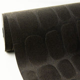 300563 Hyde Black Crocodile Velvet Textured Wallpaper