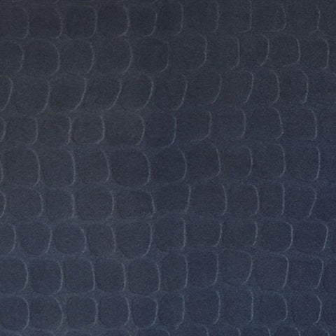 300564 Hyde Indigo Crocodile Velvet Textured Wallpaper