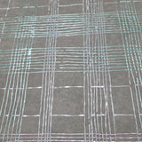 30439 Taupe gray green puple cross lines faux fabric textured plaid modern wallpaper