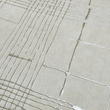 30440 Embossed Beige tan cream cross lines faux fabric textured plaid modern wallpaper