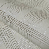 30440 Embossed Beige tan cream cross lines faux fabric textured plaid modern wallpaper