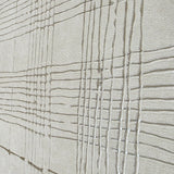 30440 Embossed Beige tan cream cross lines faux fabric textured plaid modern wallpaper