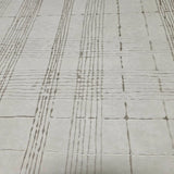 30440 Embossed Beige tan cream cross lines faux fabric textured plaid modern wallpaper