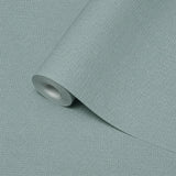 30453 Green gray faux woven raffia sack cloth textured contemporary modern wallpaper