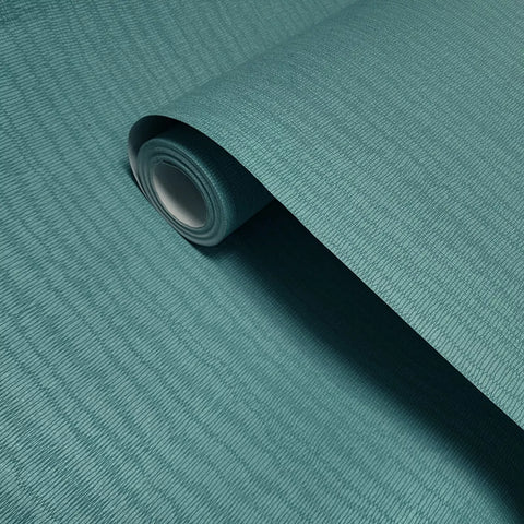 31011 Teal blue faux fabric modern wallpaper contemporary unique wallcoverings rolls