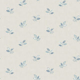3112-002740 Leigh Blue Leaf Wallpaper